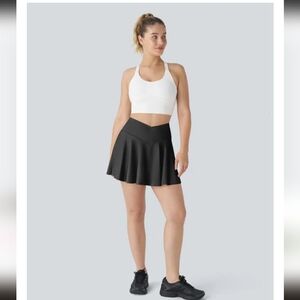 Halara SoftlyZero Airy Comfy High Waisted Crossover 2-in-1 Pocket Sz M Skort